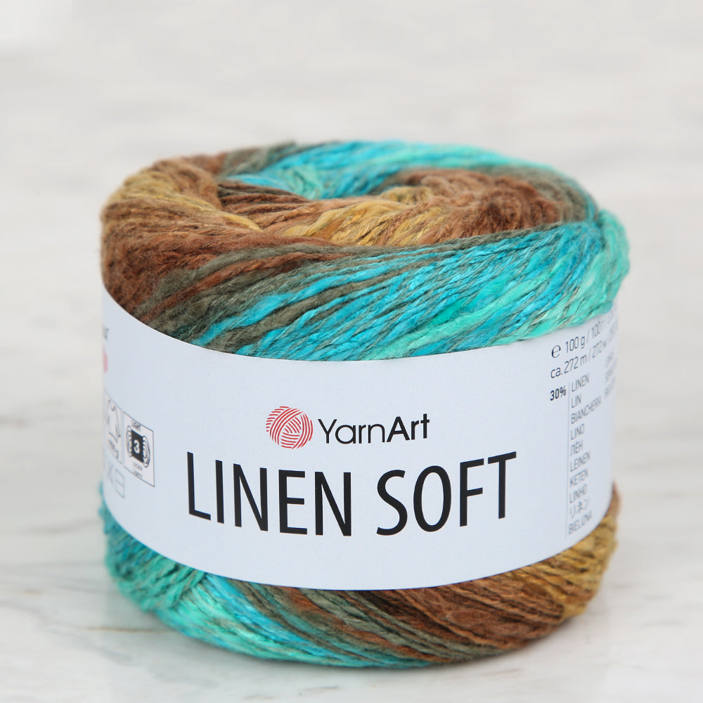 YarnArt Linen Soft Ebruli El Örgü İpi - 7409
